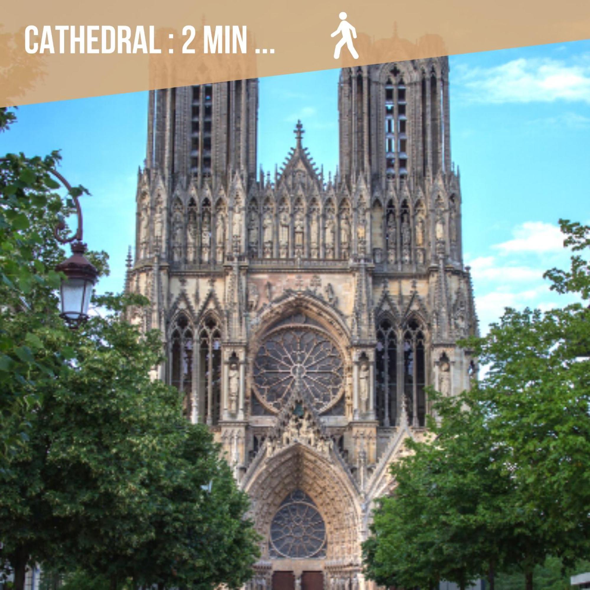 Le Royal - Cathedral - Center Apartment Reims Luaran gambar